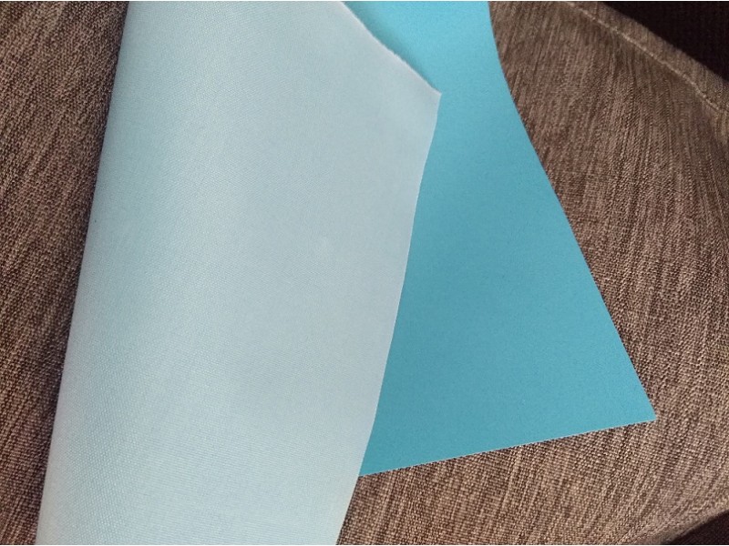 Sky blue reflective fabric 1 m