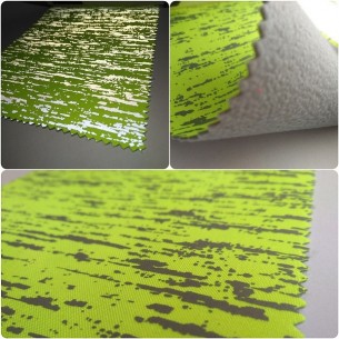 Reflective fabric with printing