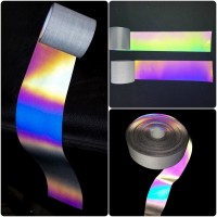 Reflective rainbow tape for clothes 50 mm / 100 m
