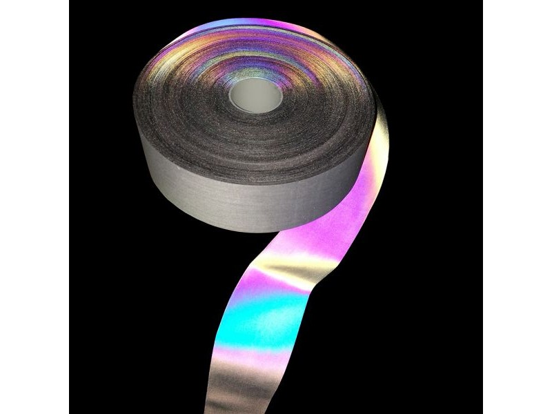 Reflective rainbow tape for clothes 50 mm FABRAVA