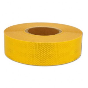 Reflective self-adhesive yellow tape 50 mm / 50 m