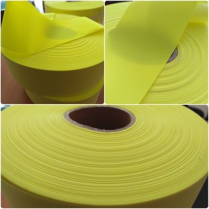 Reflective tape for clothes yellow color 50 mm / 100 m