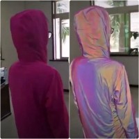 PINK-COLORED CHAMELEON REFLECTIVE FABRIC  1m