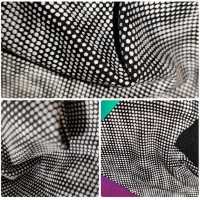 Black spandex-based reflective fabric 1 m