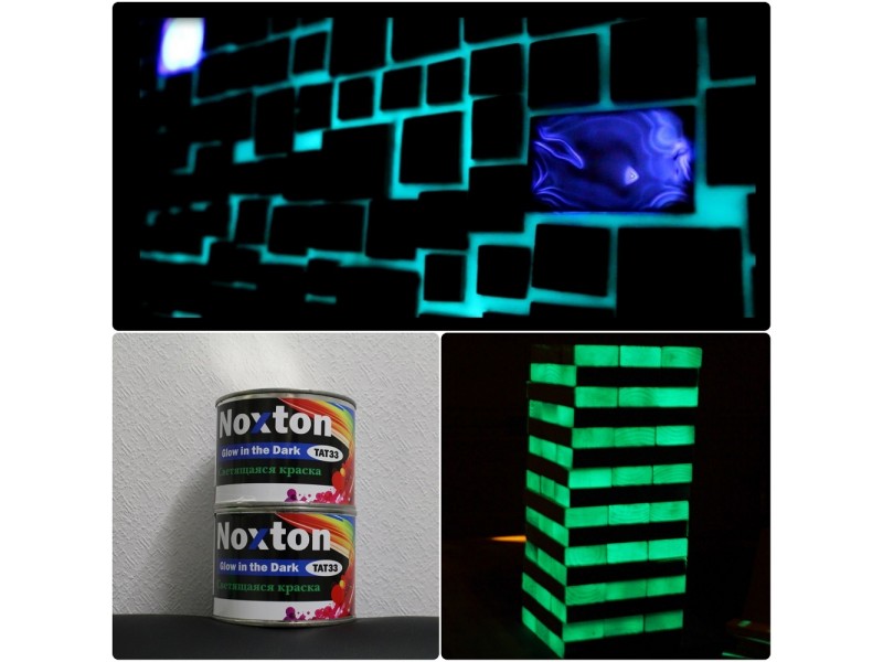 Glow paint for exteriors and concrete surfaces. Buy Noxton for