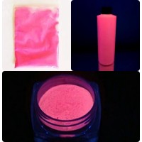 Glow in the dark powder TAT 33 dark-pink color