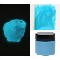 Glow in the dark powder TAT 33 light-blue color