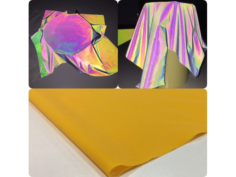 rainbow reflective fabric  Reflective, Reflective material, Fabric