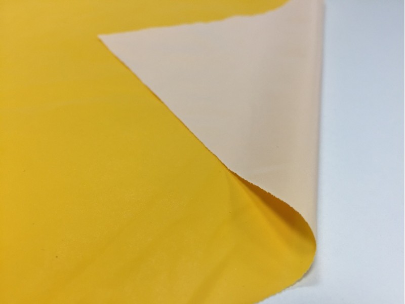 Reflective rainbow fabric yellow 1 m