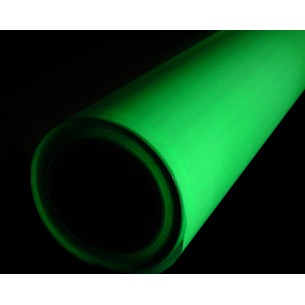 Glow in the dark fabric classic green 1 m