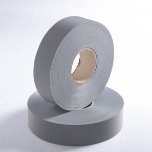 Light grey reflective tape 25 mm/100 m roll